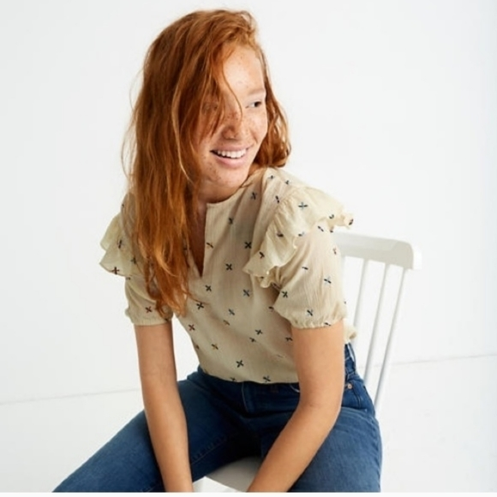 Madewell Embroidered Gazebo Top Size XXS